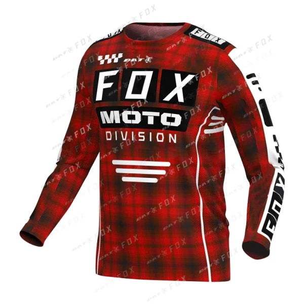 BAT FOX MTB-tröja mountainbike för herrar Camiseta Motocross T-shirt Quick-Dry Downhill Bike Jersey Maillot Ciclismo Hombre A-L555 5XL