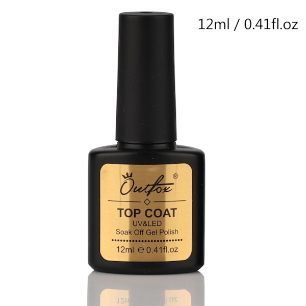 12ml Soak Off Top Base Coat UV Gel Polish Glans Matt No Wipe Lack Nagelkonstverktyg Manikyr Vernis Semi Permanent Hybrid top coat
