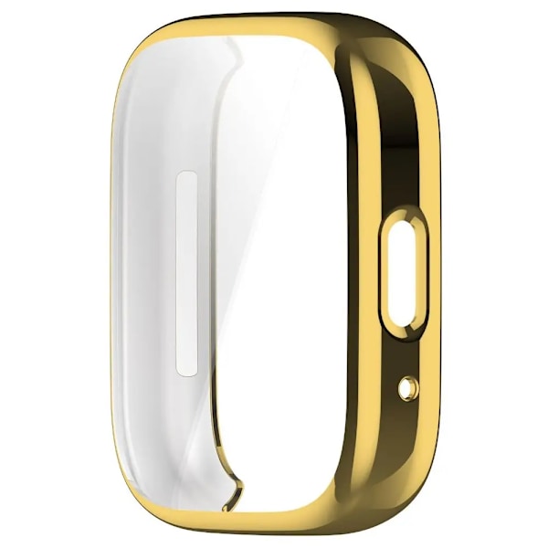 Skärmskydd TPU-fodral för Redmi Watch 3 Active Fulltäckande skyddsskal Stötfångare för Xiaomi Redmi Watch3 Active Watch Frame gold