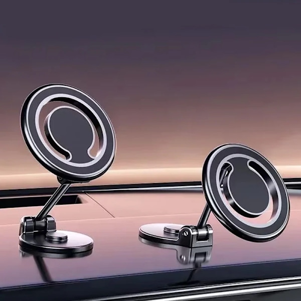 Magnetisk Bil Mobiltelefonhållare Magnet Bilfäste Mobil Smartphone Stöd i Bil För iPhone 15 14 13 Samsung Xiaomi Black