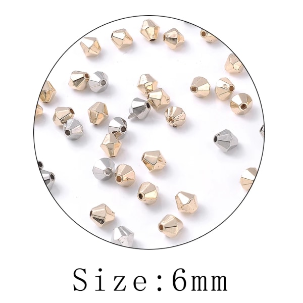 100 st Mix Plast CCB Beads Tube Star Heart Spacer Pärlor för smyckenstillverkning Armband Halsband DIY fyndtillbehör 3