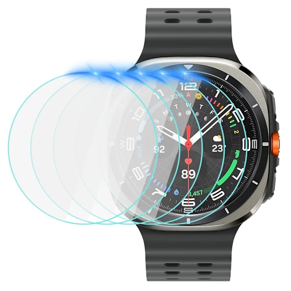 1-5 st Tempererat Glas för Samsung Galaxy Watch 7 Ultra 47mm 7/6 40mm 44mm 6Classic Skärmskydd HD Klar Skyddsglas 5PCS Galaxy 6Classic 47mm