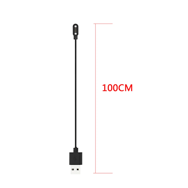 60/100 CM USB Magnetisk Laddningskabel 5V/1A Smartwatch Snabbladdningskabel Laddare Adapter Laddningssladd för Haylou RS4 Plus Klocka 100cm