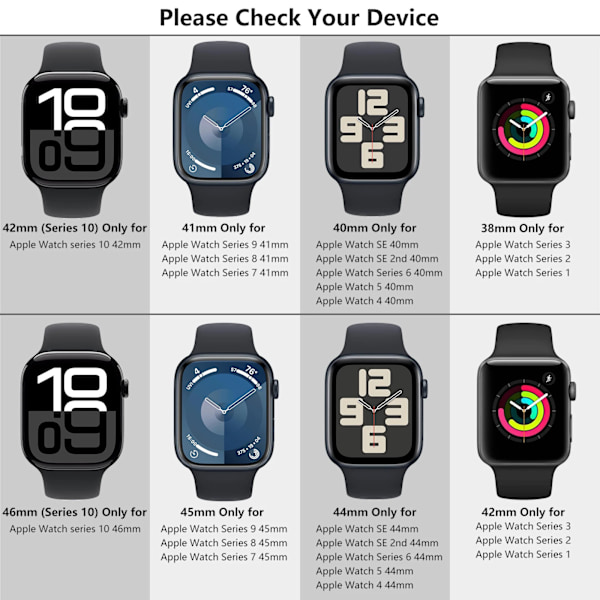 PC-fodral + Silikonarmband för Apple Watch 10 9 8 7 6 5 4 Ultra 49mm Skyddande Skal Stötfångare för IWatch 46 45 41 40 44 38 42mm Armband Star Light 10 series 46mm