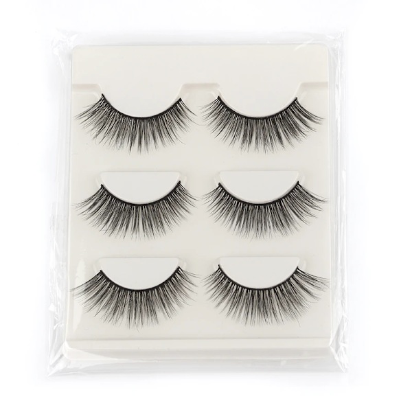 Half Eey Lashes 3/5/10 Par Nya Faux Mink Lashes Naturliga Falska Ögonfransar Wispy Fluffig Ögonfrans Extension Makeup Halv Lashes Verktyg 3pairs-G307W