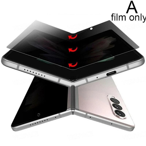 Anti-Spion Tittskydd Hydrogel Film För Samsung Galaxy Z Fold 2 3 4 5 6 SE W23 W24 W25 Mjukt Yttre Inre Skärmskydd Only Inner Film For Samsung W25