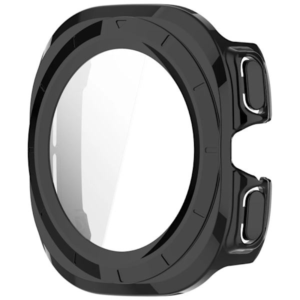 PC-fodral Glas För Samsung Galaxy Watch 7 Ultra 47MM Smart Skärmskydd Hårt PC Skyddande Fodral Klocka 7 Ultra Stötfångarskal Ivory White Watch 7 Ultra 47mm