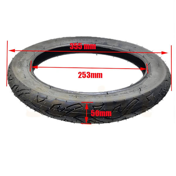 14 tums uppblåsbar skoter elcykeldäck 14x2,125 ytterdäck innerslang FÖR barncykel Baby Delar outer tyre
