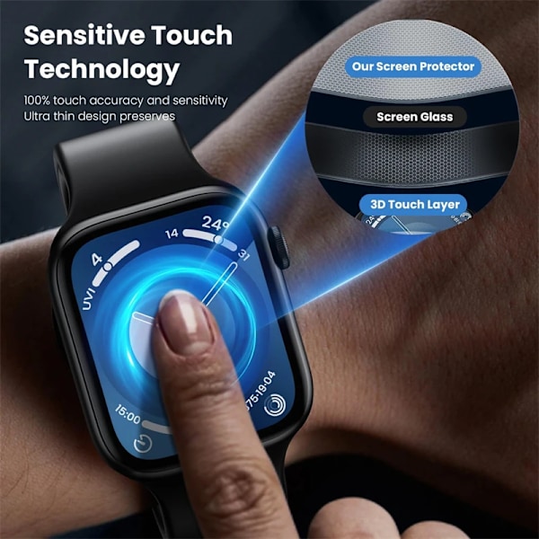 Skärmskydd för Apple Watch Series 10 9 8 7 6 46mm 42mm 49mm 41mm 45mm 40mm 44mm 3D Film Tillbehör för iWatch Ultra2 49mm Ultra 2-1 49mm 1 PCS
