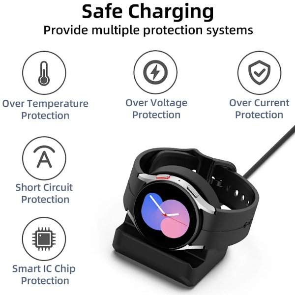 USB TYPC-C Magnetisk Laddare För Samsung Watch Ultra 47mm Snabb Laddningsdocka Samsung Galaxy 7 FE 6 6 Classic 5 5pro usb red Galaxy Watch 6
