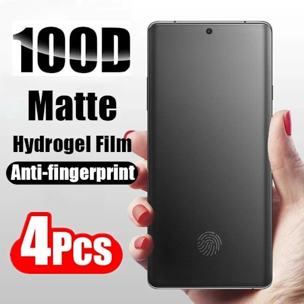 4 st Matt Hydrogel Film för Samsung S20 S21 S22 S23 Ultra FE S8 S10 S9 Plus Skärmskydd för Galaxy Note 20 Ultra 9 10 Plus For Samsung S20 Plus Matte Hydrogel Film