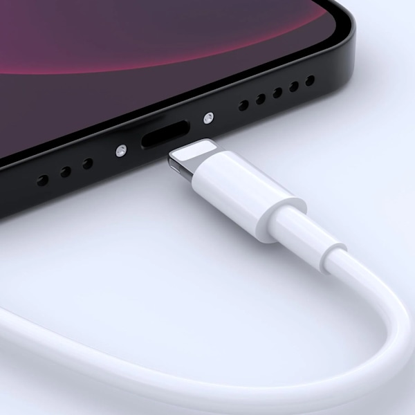 1M/3FT USB till Lightning Laddningskabel för iPhone iPad - 4-pack White