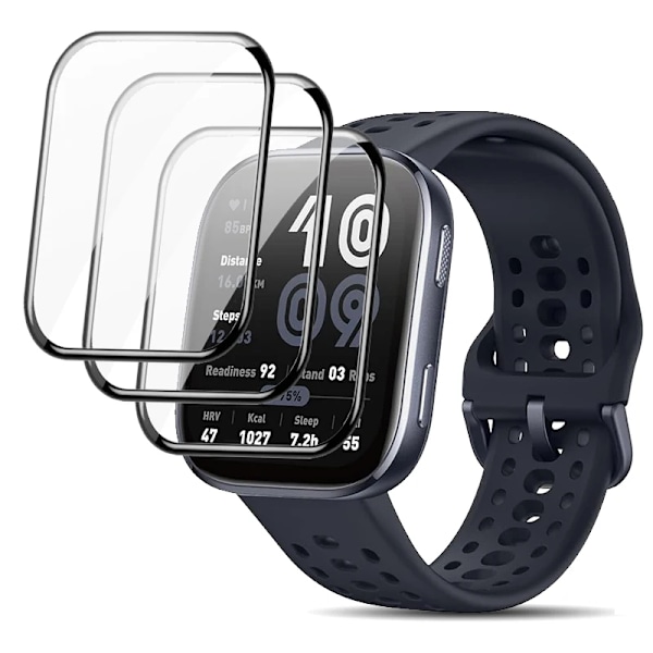 1-3 st Skyddsfilm för Amazfit Bip 6 3D Böjd Skärmskydd för Huami Amazfit Bip6 Bip5 Bip3 3Pro Bip U Pro Klockskydd 3 PCS for Amazfit Bip 5