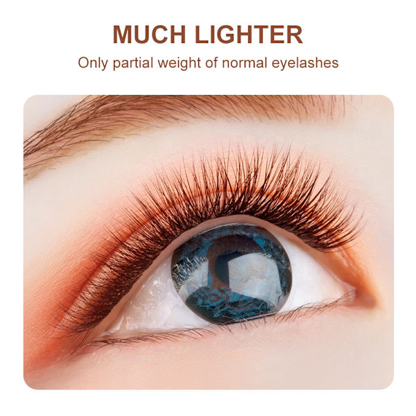 Natuhana Brun 0.15Mm Elipse Flat Ögonfransförlängning Individuell Falsk Mink Ellipse Platt Lashes Grossist Split Ti. Ögonfransar 0.15MM C
