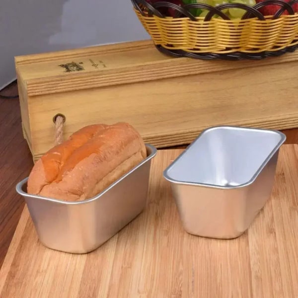 Rektangulär form Kolstål Non-stick Kakform Mini Form Kaka Bakplåt Brödform Kök Bakverktyg Bakform A02