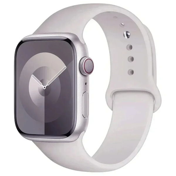 Original Silikonarmband för Apple Watch Band 44mm 38-40 42-46 41-45 46MM 49 mm Armband iwatch Serie 10 9 7 4 5 6 8 SE Ultra 2 3 Antique W 42 44 45 46 49mm- S