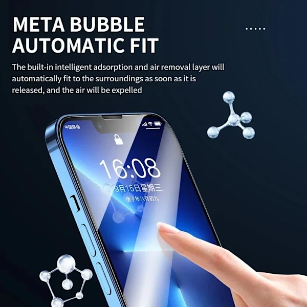 3-pack Härdat glas för iPhone 14 13 12 11 15 Pro Max Mini skärmskydd för iPhone XR X XS MAX 7 8 Plus 16 Skyddsglas For iPhone X 3Pcs Tempered Glass