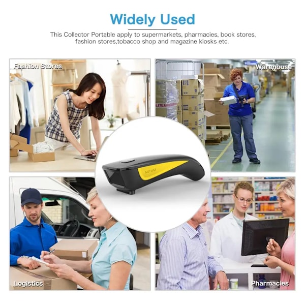 NETUM C750 Bluetooth QR 2D Streckkodsläsare OCH C830 Trådlös Laser 1D USB Streckkodsläsare för IOS Android Windows Mobilbetalning C750 Bluetooth 2D