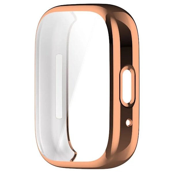 Skärmskydd TPU-fodral för Redmi Watch 3 Active Fulltäckande skyddsskal Stötfångare för Xiaomi Redmi Watch3 Active Watch Frame rose gold