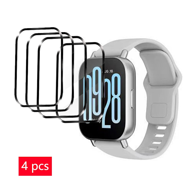 Skärmskydd för Xiaomi Redmi Watch 5 Active/Lite Tillbehör Mjuk TPU HD Klar Anti-Rep Film för Redmi Watch 4/3 active 4 Pcs Redmi Watch 5 Active