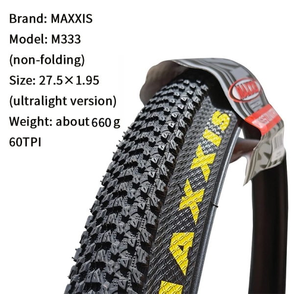 M333 PACE Mtb Cykeldäck 26 * 1,95 26 * 2,1 27,5 X1,95 27,5x2,1 29 x 2,1 29er Mountain Bike Tire Steel Wire Cykel 1PC 27.5X2.1 WIRE