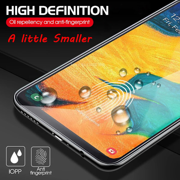 2 st Glas 9H HD Härdat Glas för Samsung A50 A40 A30 A10E A20E Skärmskydd för Samsung Galaxy A90 A80 A70 A60 A2 Core For A10E 1 Piece
