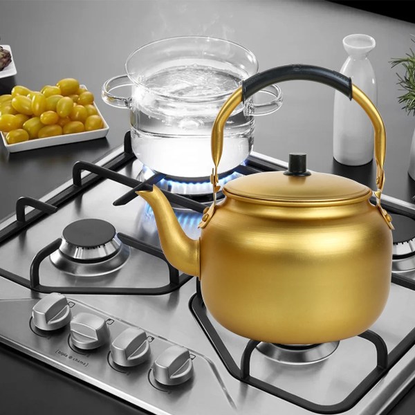 Bouilloire à thé et à eau domestique, grande capacité, gaz chaud, vin, jaune 1A