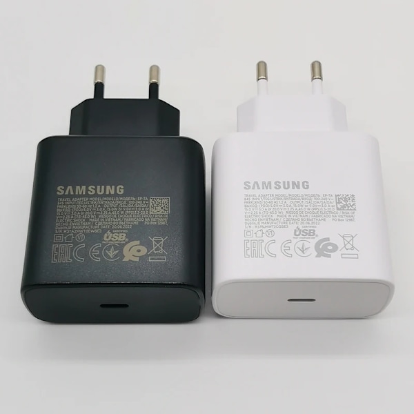 Samsung 45W Laddare Super Snabbladdningsadapter 1.8M Typ C För Galaxy S24 S23 S22 S21 S20 Note 20 Ultra 10 Z Flip Fold 6 5 4 3 2 White-Add 1.8M Cable