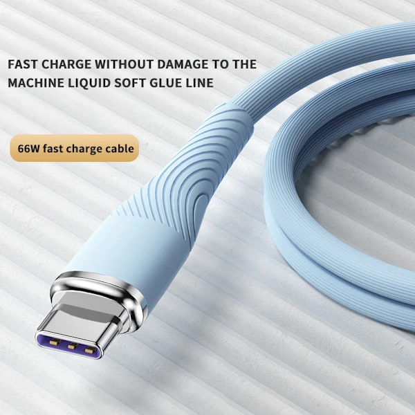 100W 6A USB Typ C Kabel Snabb Laddning Datakabel För Samsung S21 Xiaomi IPhone 15 Typ C till Typ C Kabel Data Linje 0.25/1/1.5/2M 100W CC Cable 2m
