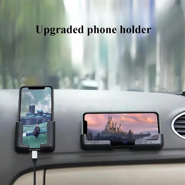 Universell ny biltelefonhållare, självhäftande navigation för bilar, bakre telefonhållare, passagerarstöd Black