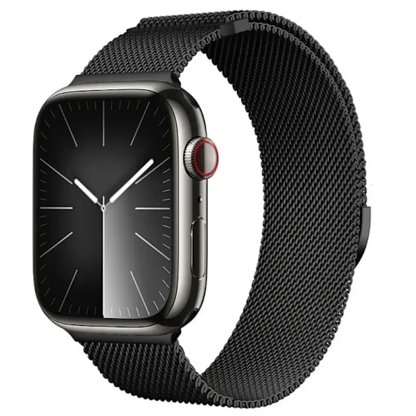 Magnetiskt armband för Apple Watch Band 9 8 7 41 45mm Ultra 2 49mm Herr Dam Metall Andningsbart för IWatch 6 5 4SE 44 40 42mm Bälte Black For 49mm