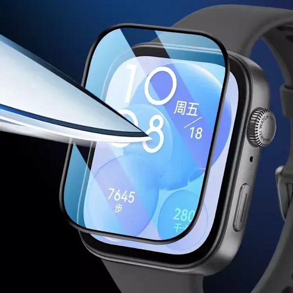 Fullständigt Böjt Skärmskydd För Huawei Watch FIT 3 Tillbehör 3D Skärmskydd För Huawei Watch FIT 3 Inget Glas 2PCS