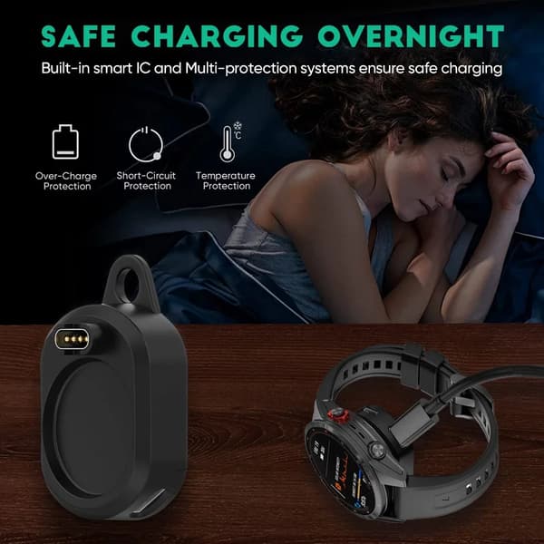 2-i-1 Typ-C/Micro USB Klockladdare Laddningskontakt Adapterbas för Garmin Forerunner 955 255/Phoenix 7 7S 7X Instinct 2S 1pcs Charger adapte