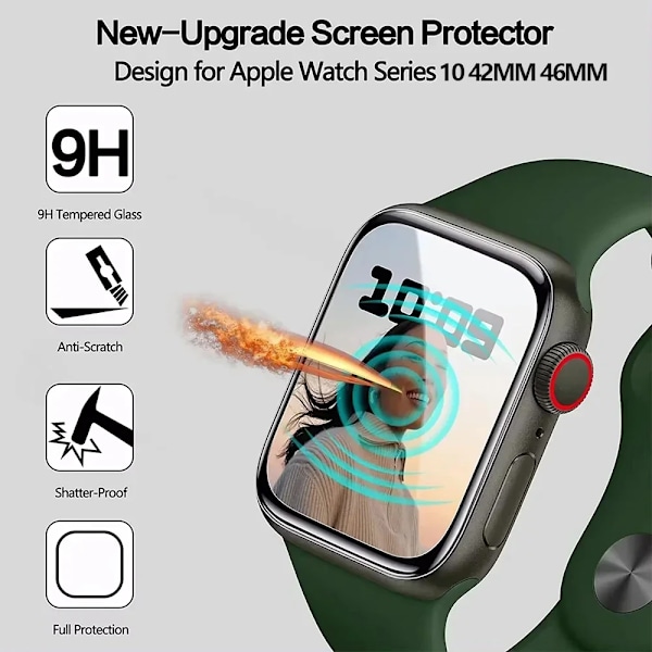 Skärmskyddsfilm för Apple Watch Series 10 46mm 42mm Mjuk TPU Hydrogel HD Klar Film för iWatch 10 42MM 46MM Tillbehör 3PCS Series 10 46MM