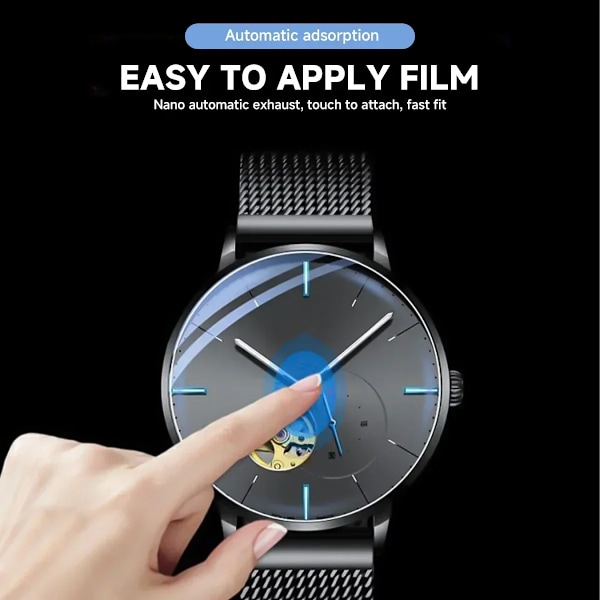 26-46mm Universellt Härdat Glas Smartwatch Skärmskydd Skyddsfilm 28mm 30mm 32mm 38mm 40mm 41mm 42mm Diameter 1-5ST 40.5mm 2pcs