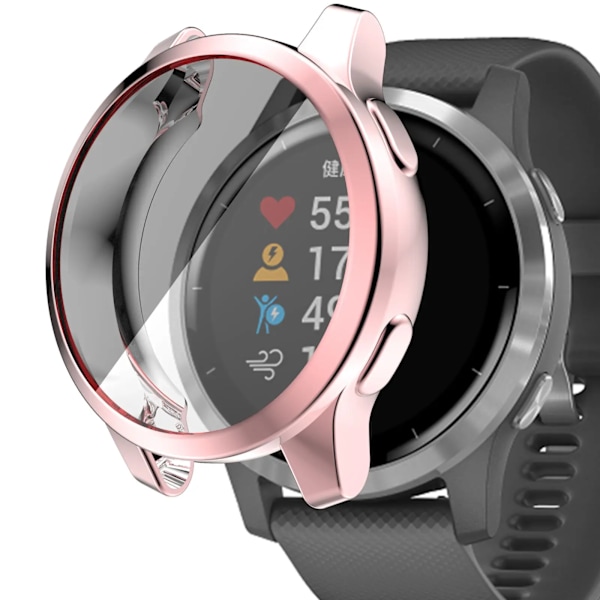TPU Klockfodral För Garmin Vivoactive 4 4S Venu 2 2S Smart Klockskydd Skärmskydd Skal Skyddsram Stötfångare silver For Vivoactive 4S