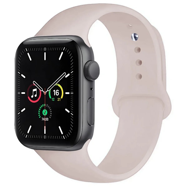 Silikonarmband för Apple Watch Band Ultra 2 49mm 45mm 44mm 41mm 40mm 38mm Correa Armband IWatch Series 9 8 7 5 4 3 8 6 SE 44mm La 42mm44mm45mm49mm L