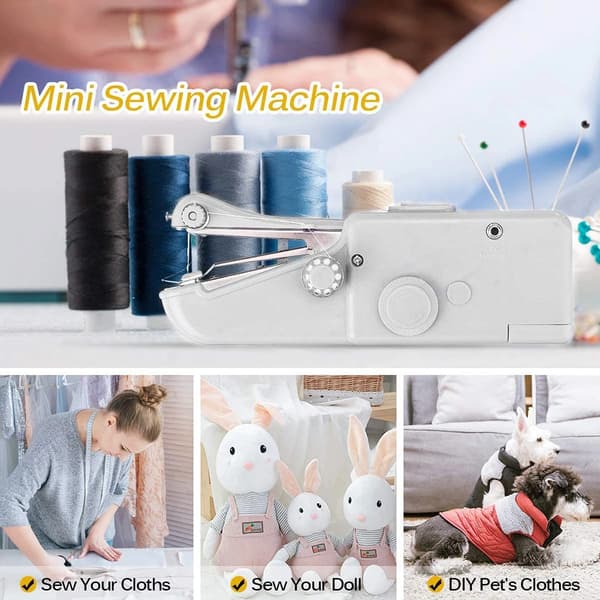 Machine à coudre électrique multifonction, Mini Machine à coudre domestique Portable, tillbehör de couture Bobbin Storage Box