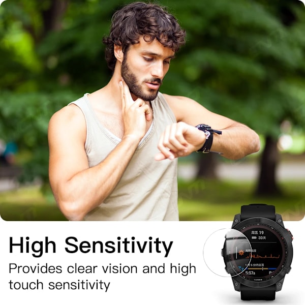 9H Härdat Glas För Garmin Fenix 8 7X 6X Pro 7 6 7S 6S 5 5S Solar AMOLED Skärmskydd Glas Anti-repor Film Tillbehör For Fenix 6 3 PCS