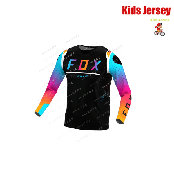 BAT FOX Motocrosströja för barn Downhilltröja Off Road Racing T-shirt Snabbtorkad Mountainbiketröja för barn Barnkläder KA-AL562 4XL
