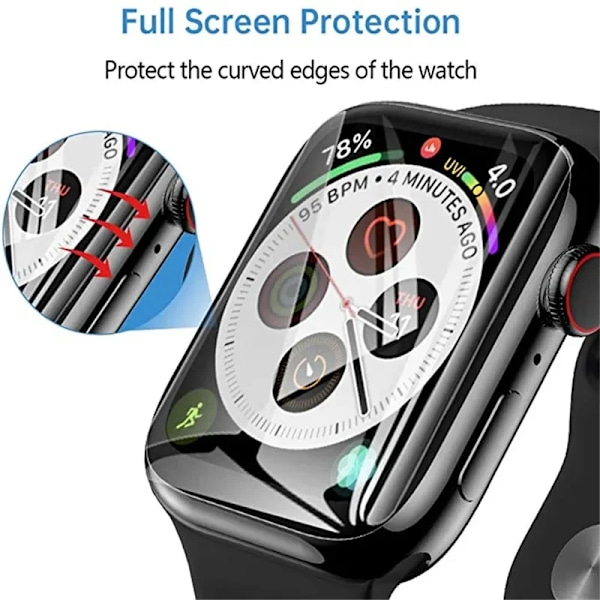 1-5st Skärmskydd Hydrogel Film för Apple Watch 7 6 SE 5 4 3 2 1 38MM 40MM 41MM 42MM 45MM Apple Watch Skärmskydd 4pcs Series123 42mm