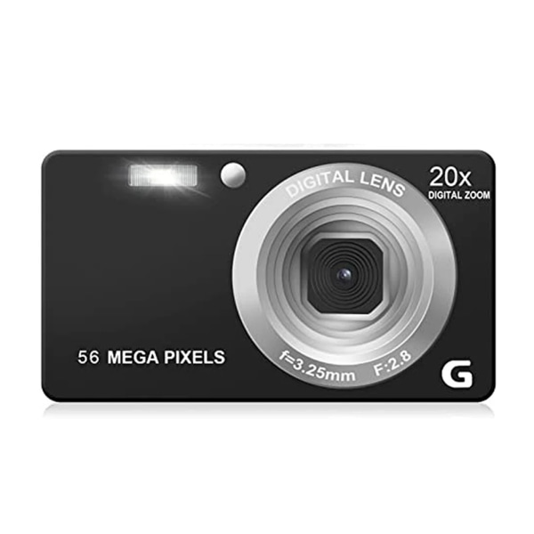 HD digital videokamera 2,7 tum LCD kompaktkamera 4K 56MP 56 miljoner pixlar Anti-Shake 20x zoom för fotografering och video White