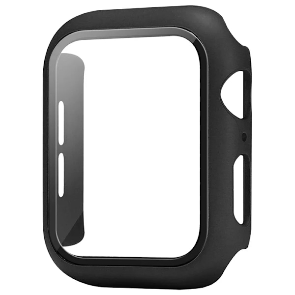 Skärmskyddsfodral i härdat glas för Apple Watch Series 9 Ultra 8 7 6 5 4 3 2 1 SE 49MM 45MM 41MM 40MM 44MM 42MM 49 MM Black 2 42MM