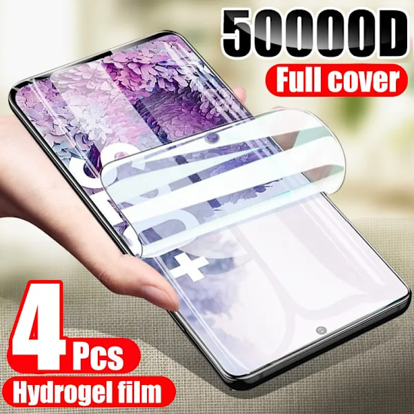 4 st Hydrogel Film Skärmskydd För Samsung Galaxy S10 S20 S21 S22 Plus S23 Ultra FE Skärmskydd För Note 20 8 9 10 For Samsung S8 S9 Hydrous membrane