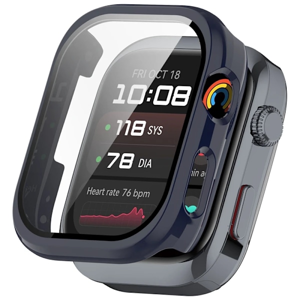 Glas+Fodral För Huawei Watch D2 Skärmskydd Anti-repa Skyddande PC Stötfångarskal för Huawei Watch D 2 WatchD2 Tillbehör Blue Huawei Watch D2