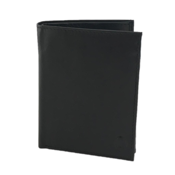 Rymlig plånbok för herr i skinn med 19 fack, varav 12 kortfack Svart black one size