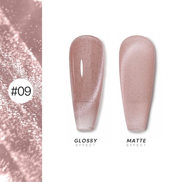 AS 15ml Magnetisk Katt Gel Nagellack Cat Eye Glitter Effekt Semi Permanent 36 Färger Soak Off UV Gel Lack Manikyr Nagelkonst YRM 9