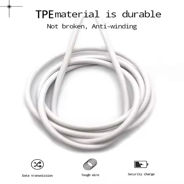 USB A till Micro-kabel 3A Snabbladdningskabel Mobiltelefonlinje USB-adapterkabel för Samsung Xiaomi Andriod PS4 Speldata 3Pcs 3m