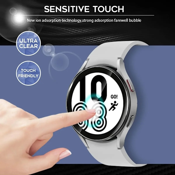 Härdat glas för Samsung Galaxy Watch 5 4 40mm 44mm Skärmskydd Anti-Repor för Galaxy Watch 5 Pro 45mm Tillbehör 1 Pcs 44MM for Watch 4