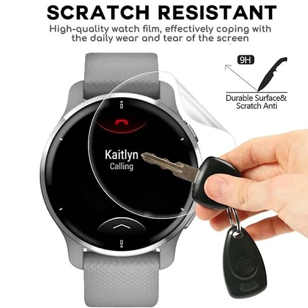 Hydrogelfilm för Garmin Venu 3 3s 2 2s Skyddsfilm Mjuk TPU Anti-repa Skärmskydd för Garmin Venu2 Venu3 Ej Glas 2PCS For Garmin venu 2
